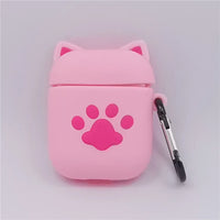 3D Cartoon Anime AirPods Case with Keychain - Soft Silicone Cover