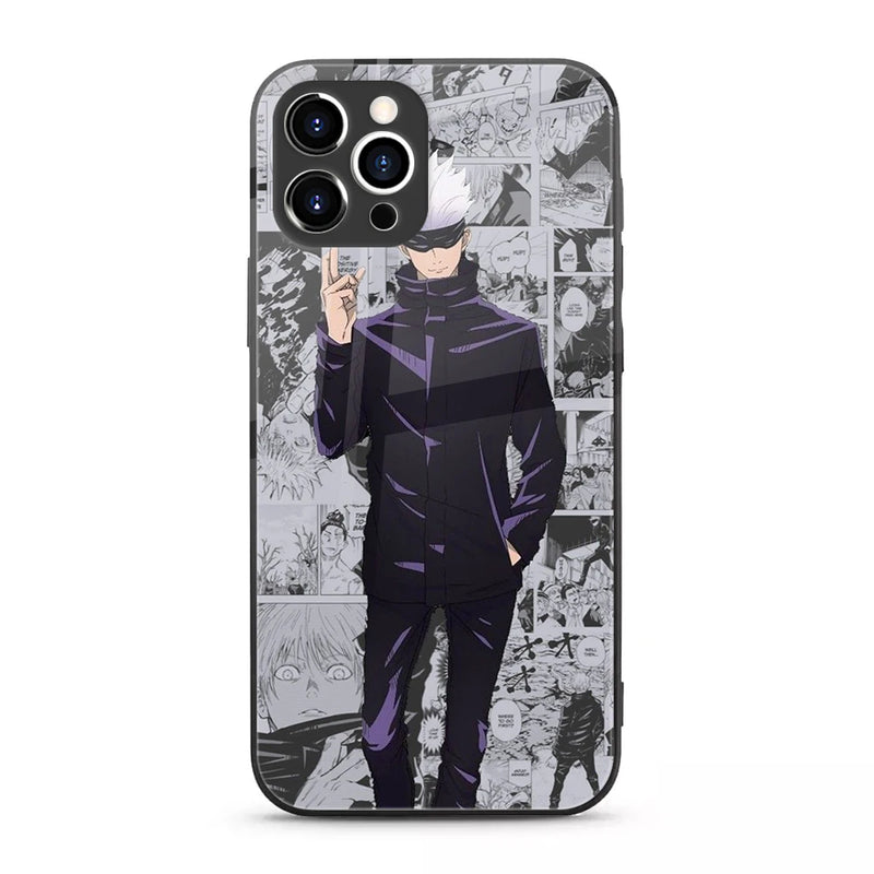 Jujutsu Kaisen Anime Tempered-Glass Case for Samsung Galaxy & iPhone