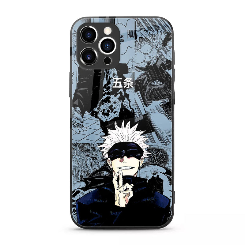 Jujutsu Kaisen Anime Tempered-Glass Case for Samsung Galaxy & iPhone