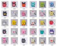3D Cartoon Anime AirPods Case with Keychain - Soft Silicone Cover