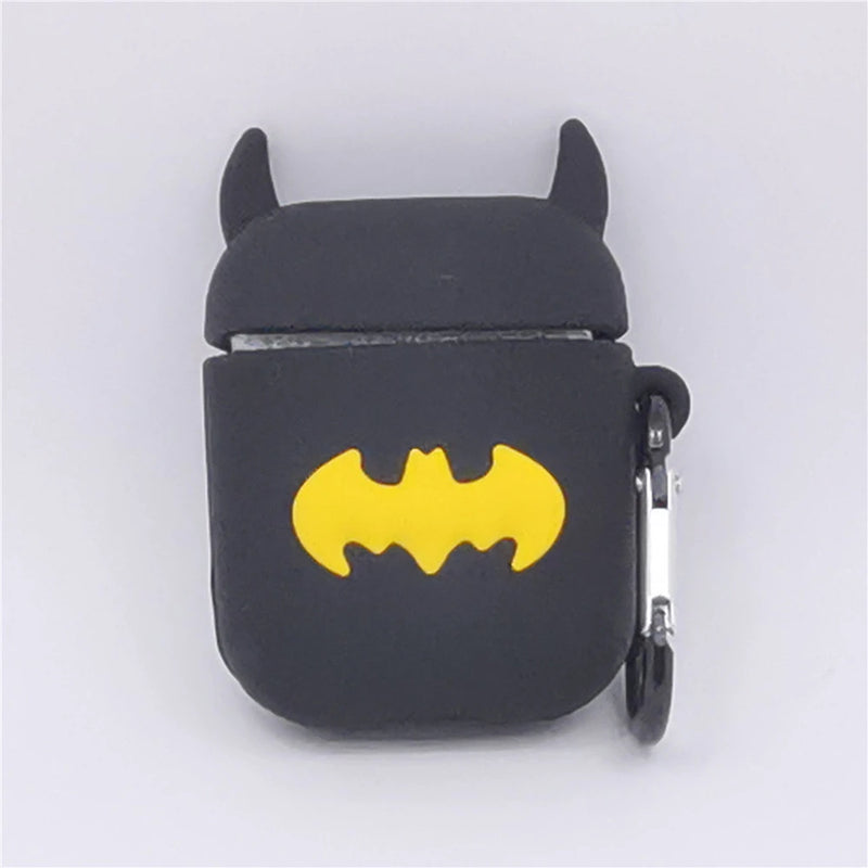 3D Cartoon Anime AirPods Case with Keychain - Soft Silicone Cover