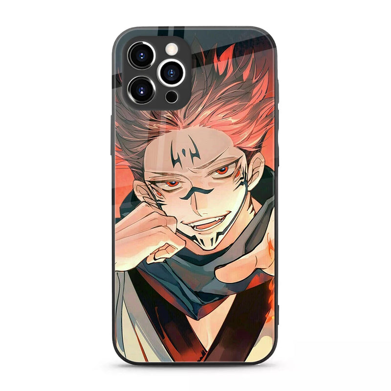 Jujutsu Kaisen Anime Tempered-Glass Case for Samsung Galaxy & iPhone