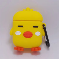3D Cartoon Anime AirPods Case with Keychain - Soft Silicone Cover