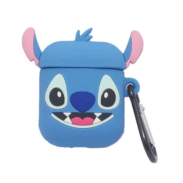 3D Cartoon Anime AirPods Case with Keychain - Soft Silicone Cover