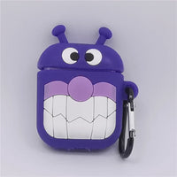 3D Cartoon Anime AirPods Case with Keychain - Soft Silicone Cover