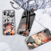Jujutsu Kaisen Anime Tempered-Glass Case for Samsung Galaxy & iPhone