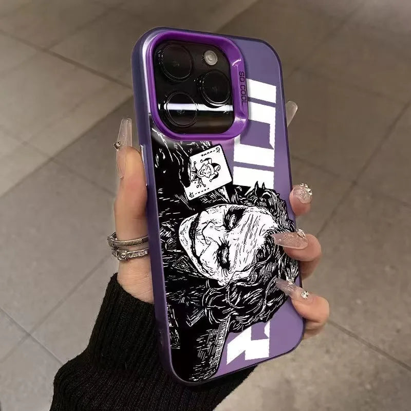 Electroplated Shockproof Anime Phone Case for iPhone
