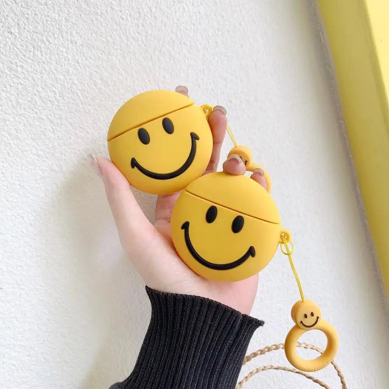 Smiley Face Cartoon AirPods 1&2 Case