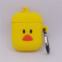 3D Cartoon Anime AirPods Case with Keychain - Soft Silicone Cover