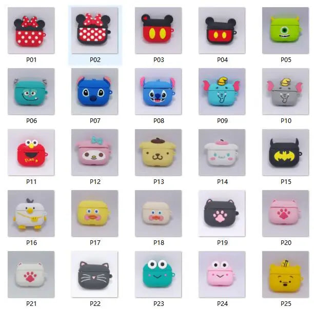 3D Cartoon AirPods Pro Case - Soft Silicone Cover