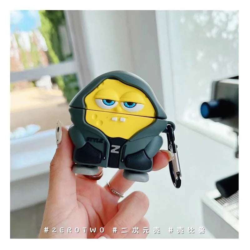 3D Cartoon Anime AirPods Case - Soft Silicone Cover