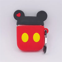 3D Cartoon Anime AirPods Case with Keychain - Soft Silicone Cover