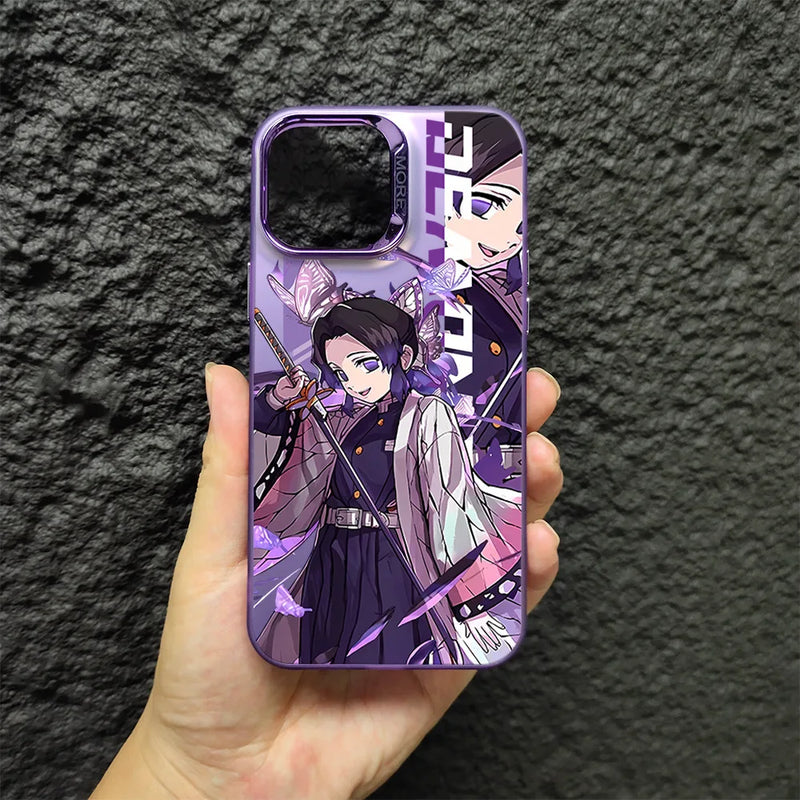 Demon Slayer Tanjiro Electroplated Anime Phone Case