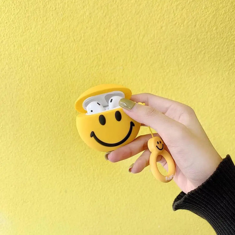 Smiley Face Cartoon AirPods 1&2 Case