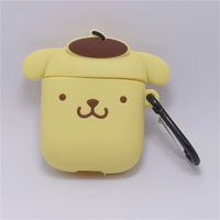 3D Cartoon Anime AirPods Case with Keychain - Soft Silicone Cover