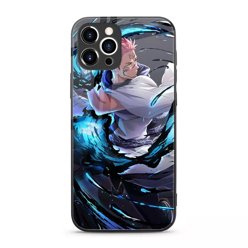 Jujutsu Kaisen Anime Tempered-Glass Case for Samsung Galaxy & iPhone