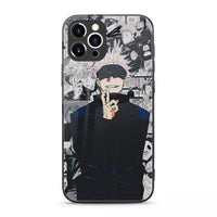 Jujutsu Kaisen Anime Tempered-Glass Case for Samsung Galaxy & iPhone