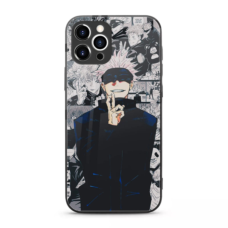 Jujutsu Kaisen Anime Tempered-Glass Case for Samsung Galaxy & iPhone