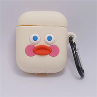 3D Cartoon Anime AirPods Case with Keychain - Soft Silicone Cover