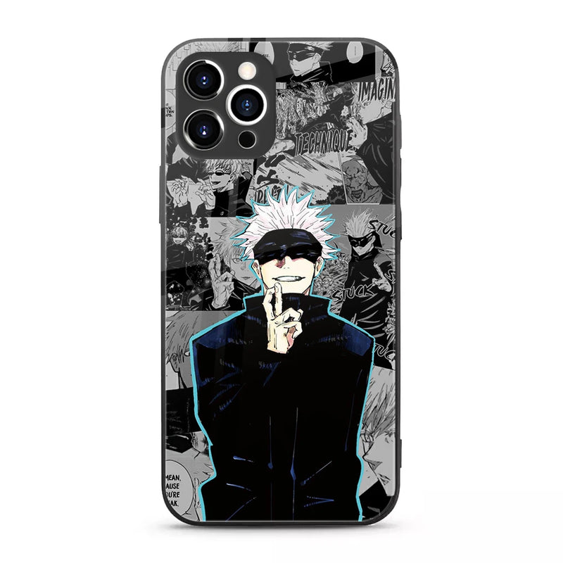 Jujutsu Kaisen Anime Tempered-Glass Case for Samsung Galaxy & iPhone
