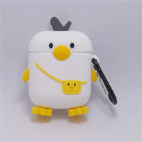 3D Cartoon Anime AirPods Case with Keychain - Soft Silicone Cover