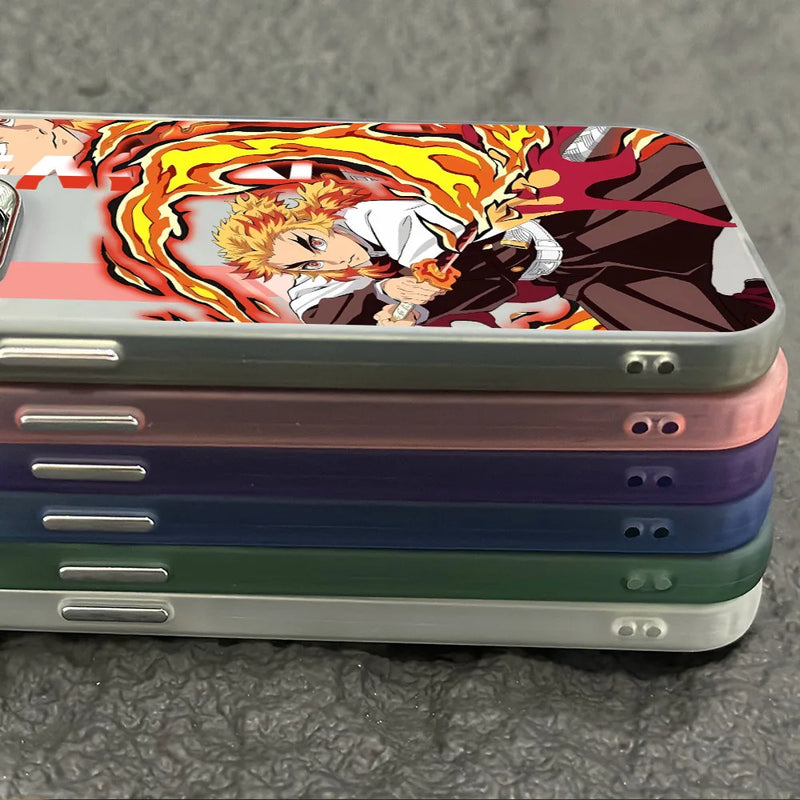 Demon Slayer Tanjiro Electroplated Anime Phone Case