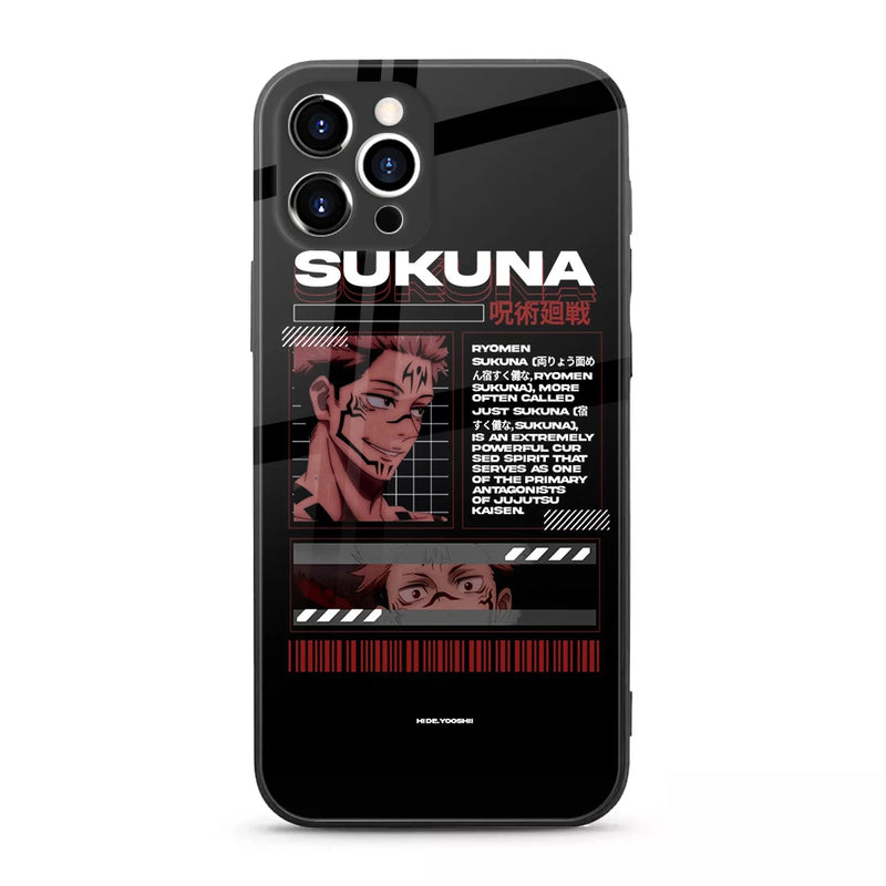 Jujutsu Kaisen Anime Tempered-Glass Case for Samsung Galaxy & iPhone