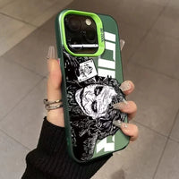 Electroplated Shockproof Anime Phone Case for iPhone