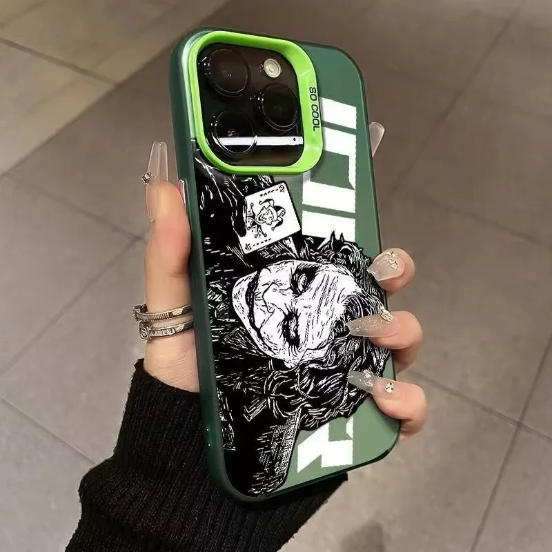 Electroplated Shockproof Anime Phone Case for iPhone