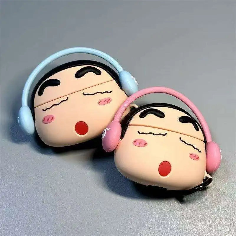3D Cartoon Anime AirPods Case - Soft Silicone Cover