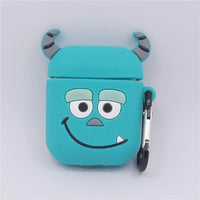 3D Cartoon Anime AirPods Case with Keychain - Soft Silicone Cover