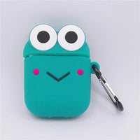 3D Cartoon Anime AirPods Case with Keychain - Soft Silicone Cover