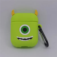 3D Cartoon Anime AirPods Case with Keychain - Soft Silicone Cover