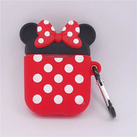 3D Cartoon Anime AirPods Case with Keychain - Soft Silicone Cover
