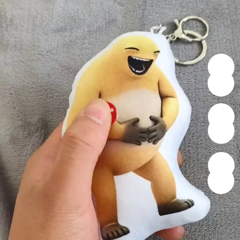 Custom Photo Plush Keychain — Personalized Doll Charm with Voice Recording
