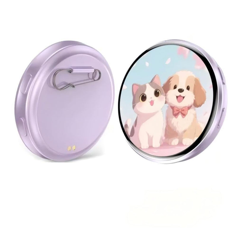 LED Anime Badge Pin for Itabags & Con Fits — Purple