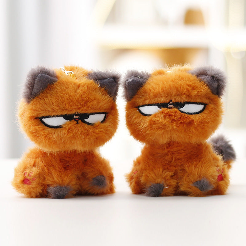Grumpy Cat Plush Keychain - Cute Funny Bag Charm