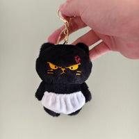 Moody Cat Plush Keychain - Funny Grumpy Cat Doll