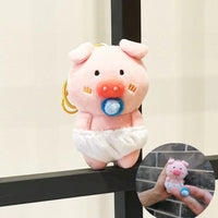 Moody Cat Plush Keychain - Funny Grumpy Cat Doll