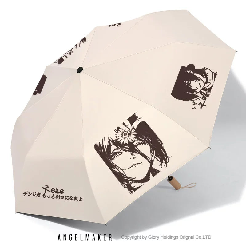 Chainsaw Man Reze Folding Umbrella — 7 Designs
