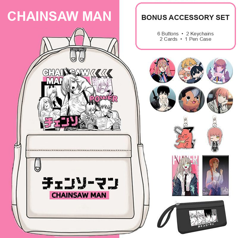 Chainsaw Man School Backpack — 17 Designs — product view 18