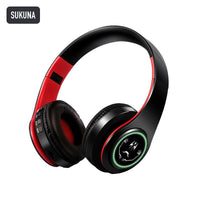Sukuna anime voice Bluetooth headphones — Black / Red