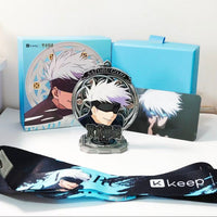 JJK Satoru Gojo Commemorative Medal with Character Card