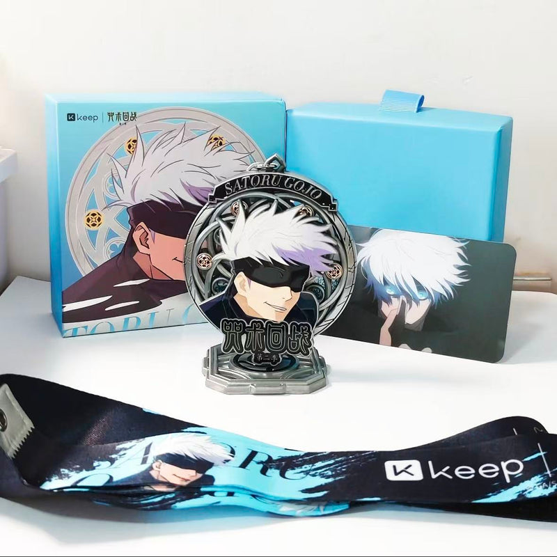 JJK Satoru Gojo Commemorative Medal with Character Card
