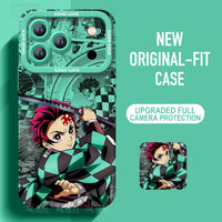 Demon Slayer Silicone Phone Case — Soft Shockproof Case with Full Lens Cover