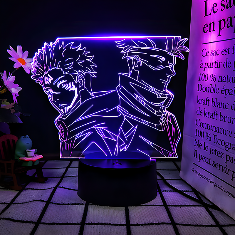 JJK 3D LED Night Light - Multi-Color Dimmable Desk Lamp — view 69