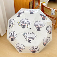 Jujutsu Kaisen Gojo Umbrella — Tri-Fold UV Sun & Rain Umbrella
