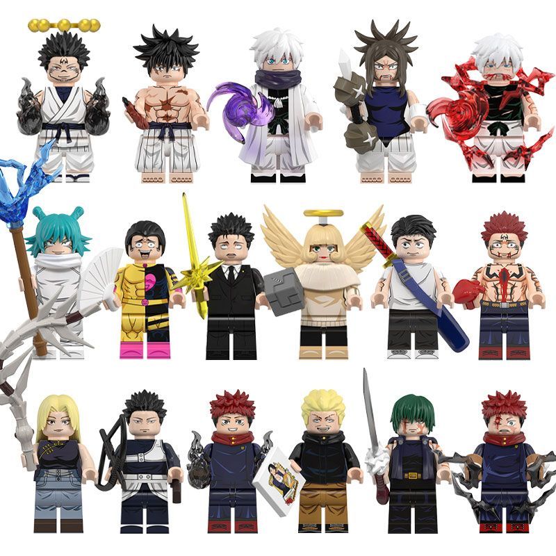 Jujutsu Kaisen Building Block Minifigures - Gojo, Sukuna, Yuji & More