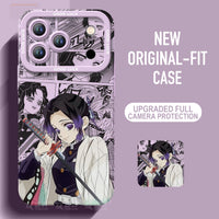 Demon Slayer Silicone Phone Case — Soft Shockproof Case with Full Lens Cover