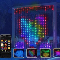 DIY RGB Curtain Light – Create Text, Animations & Pixel Art